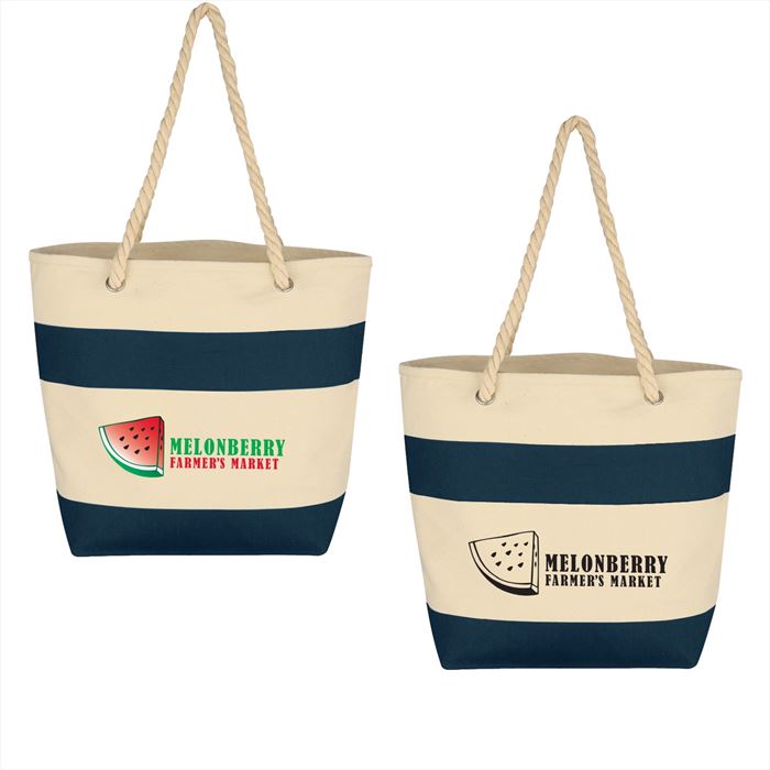 JH3276 Cruising Tote With Rope Handles And Custom Imprint